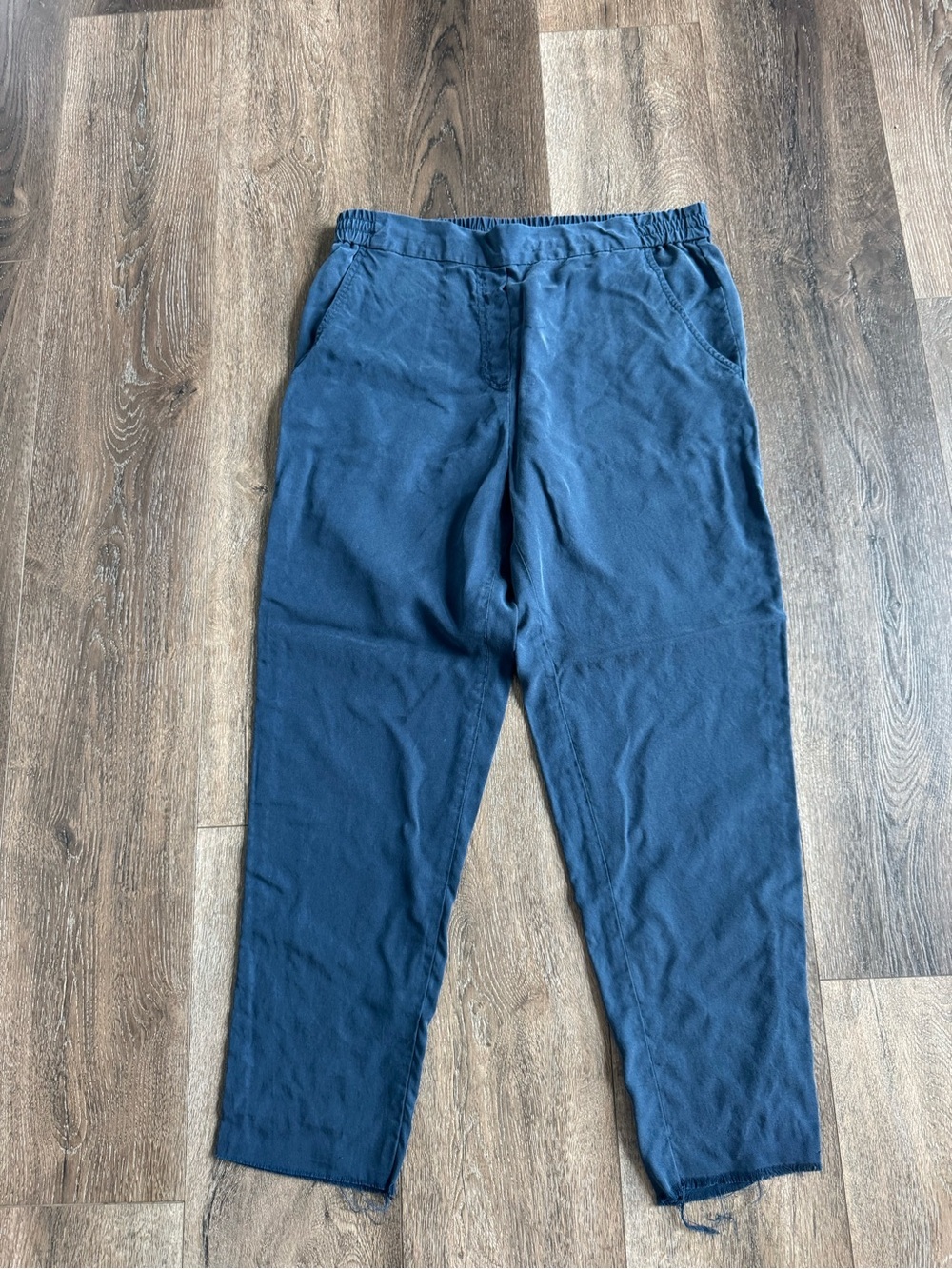 GAP Dark Blue Elastic-Waist Joggers Tencel Women’s Size Medium